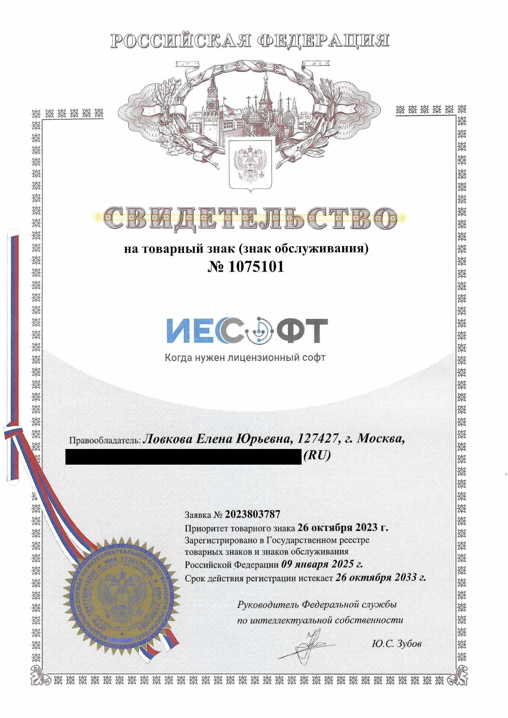 Товарный знак № 1075101 – ИЕСОФТ Когда нужен лицензионный софт